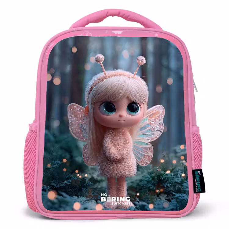 Sac à dos enfant - Rose - Fée - Forêt - Paillettes — 1