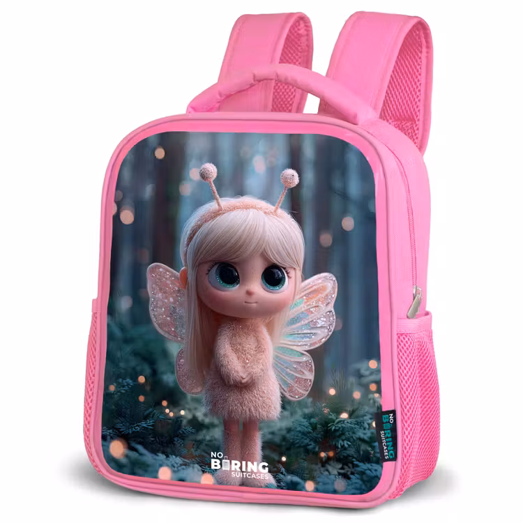 Sac à dos enfant - Rose - Fée - Forêt - Paillettes — 4