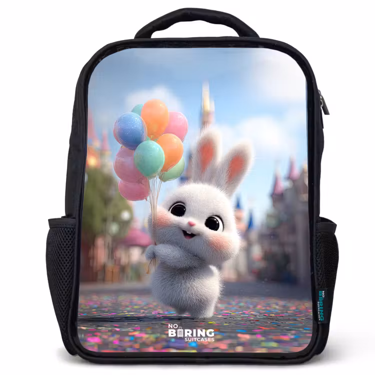 Sac à dos enfant - Rose - Lapin - Ballons — 1