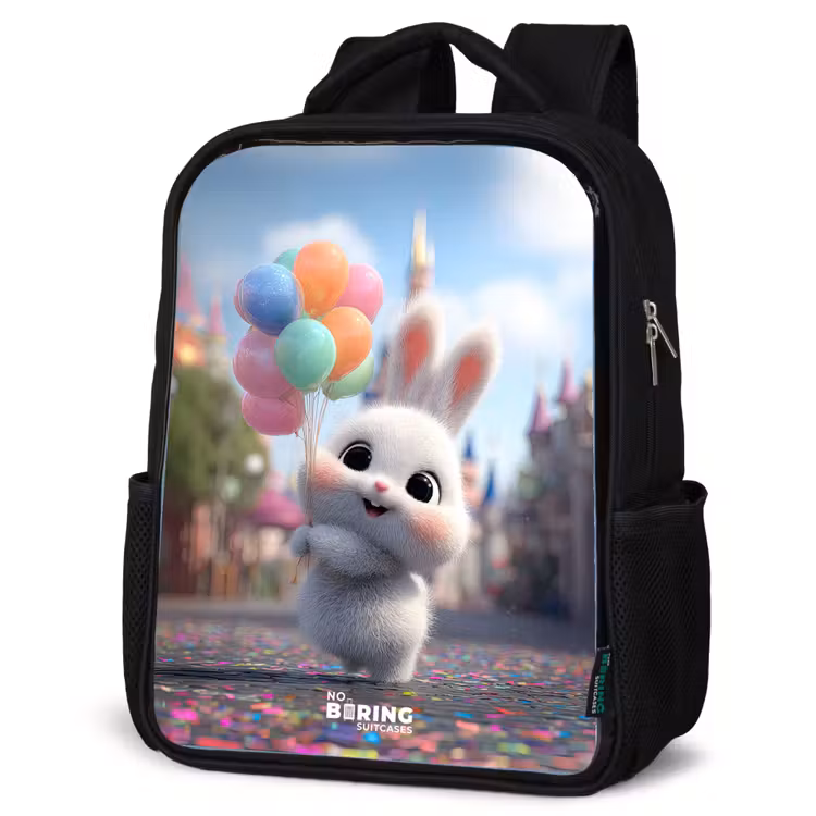 Sac à dos enfant - Rose - Lapin - Ballons — 6