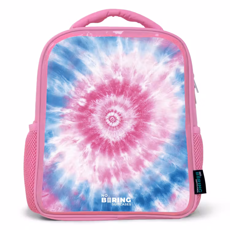 Sac à dos enfant - Rose - Tie dye - Abstrait - Bleu - Rose — 1