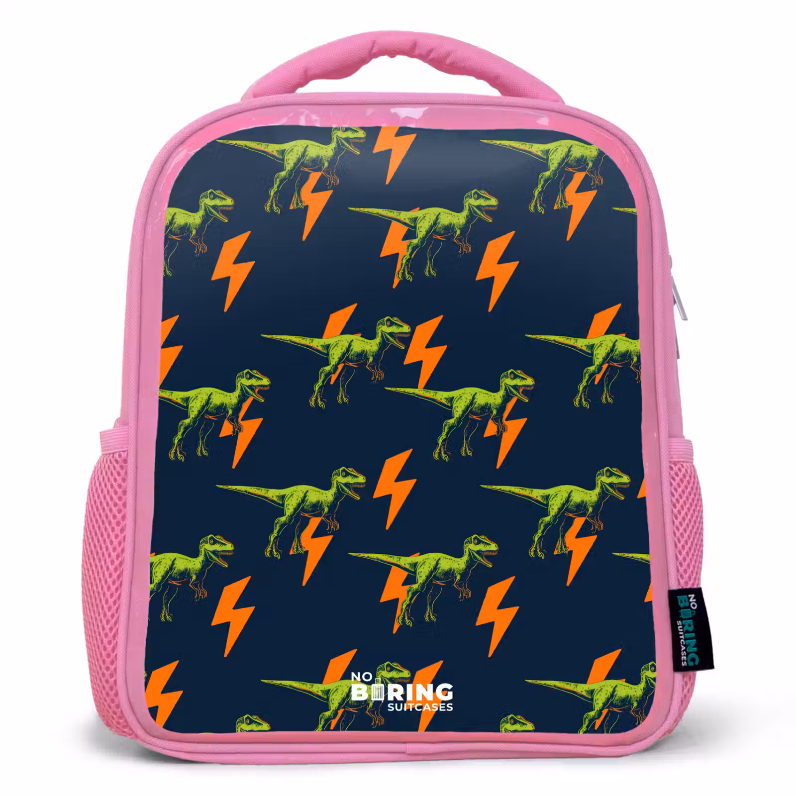 Sac à dos enfant - Rose - Dinos - Foudre - Animaux - Bleu — 1