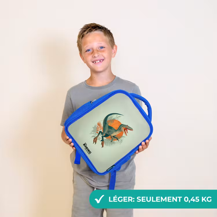 Sac à dos enfant - Bleu - Animal - Dino - Nature — 3