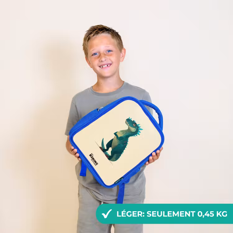 Sac à dos enfant - Bleu - Dino - Animal - Bleu - Vert — 3