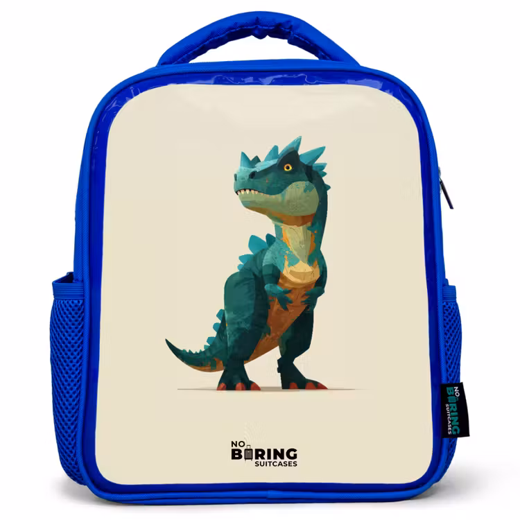 Sac à dos enfant - Bleu - Dino - Animal - Vert — 1