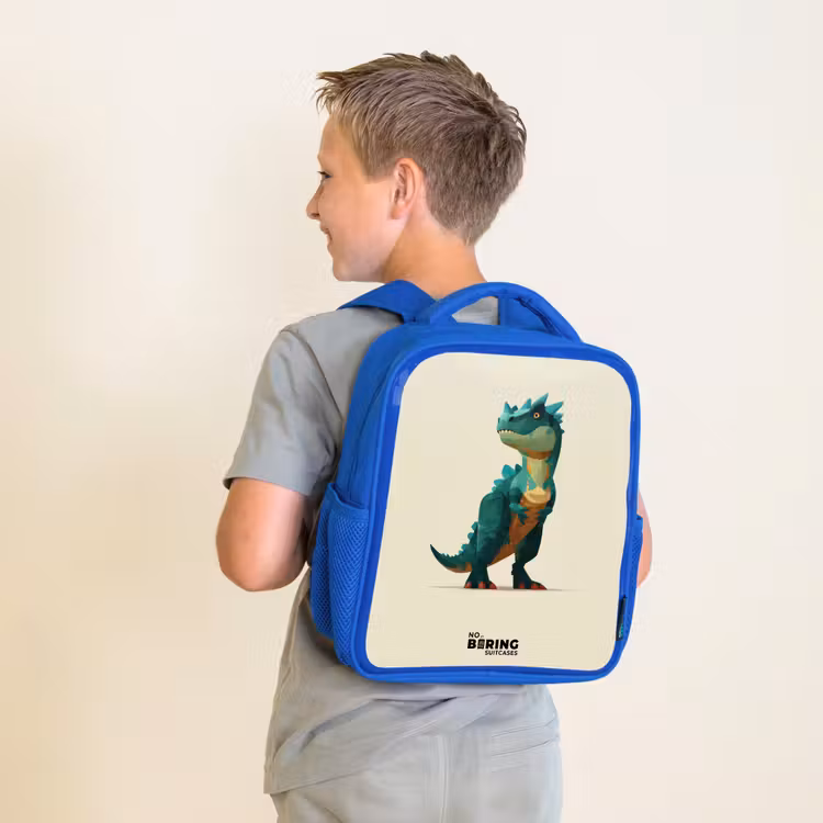 Sac à dos enfant - Bleu - Dino - Animal - Vert — 2