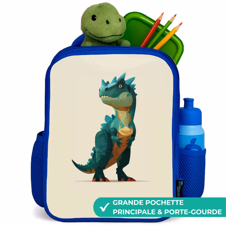 Sac à dos enfant - Bleu - Dino - Animal - Vert — 5