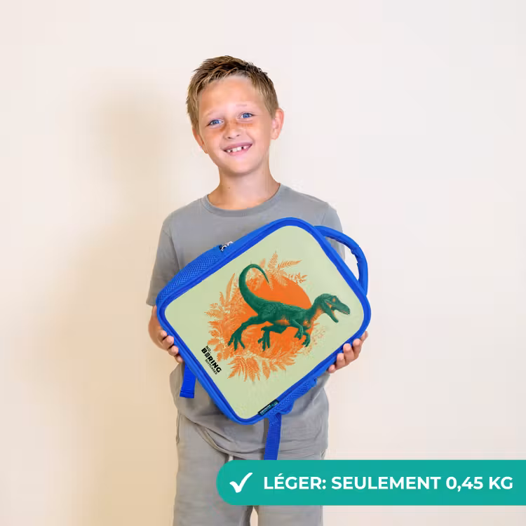 Sac à dos enfant - Bleu - Dino - Nature - Vert — 3