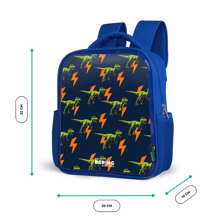 Sac à dos enfant - Bleu - Dinos - Foudre - Animaux - Bleu — 6