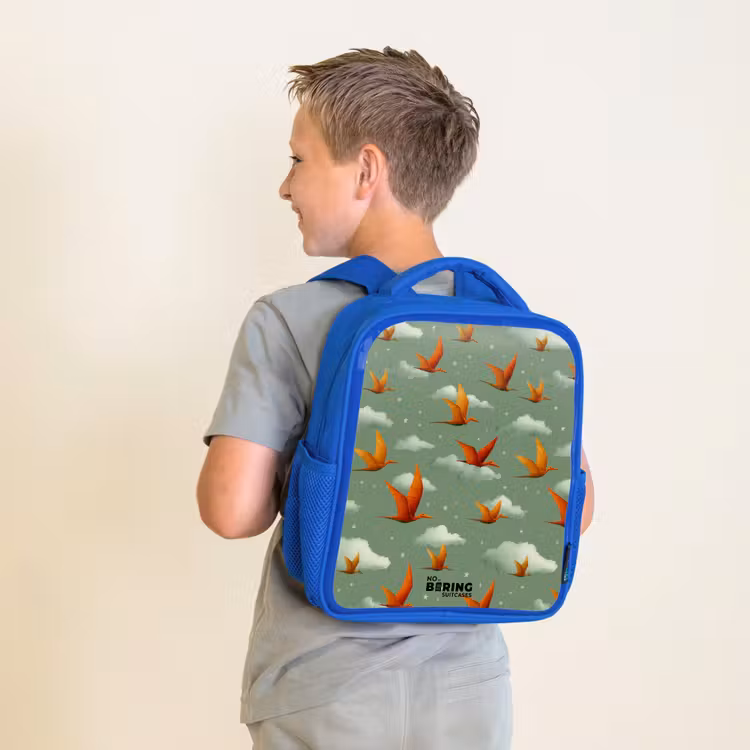 Sac à dos enfant - Bleu - Motif - Dino - Ptérosaures — 2