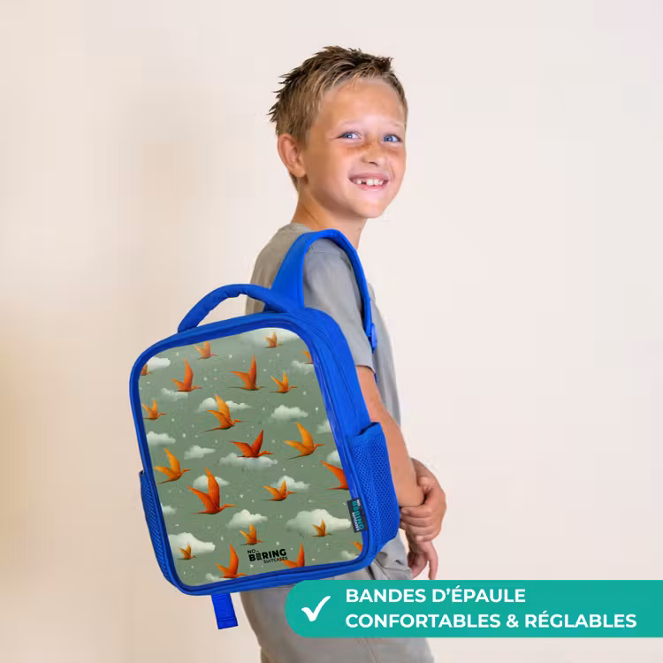 Sac à dos enfant - Bleu - Motif - Dino - Ptérosaures — 4