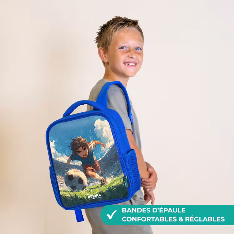 Sac à dos enfant - Bleu - Stade - Football - Garçon — 4