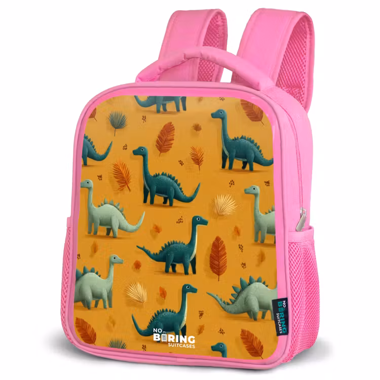 Sac à dos enfant - Rose - Dino - Animaux - Motif — 4