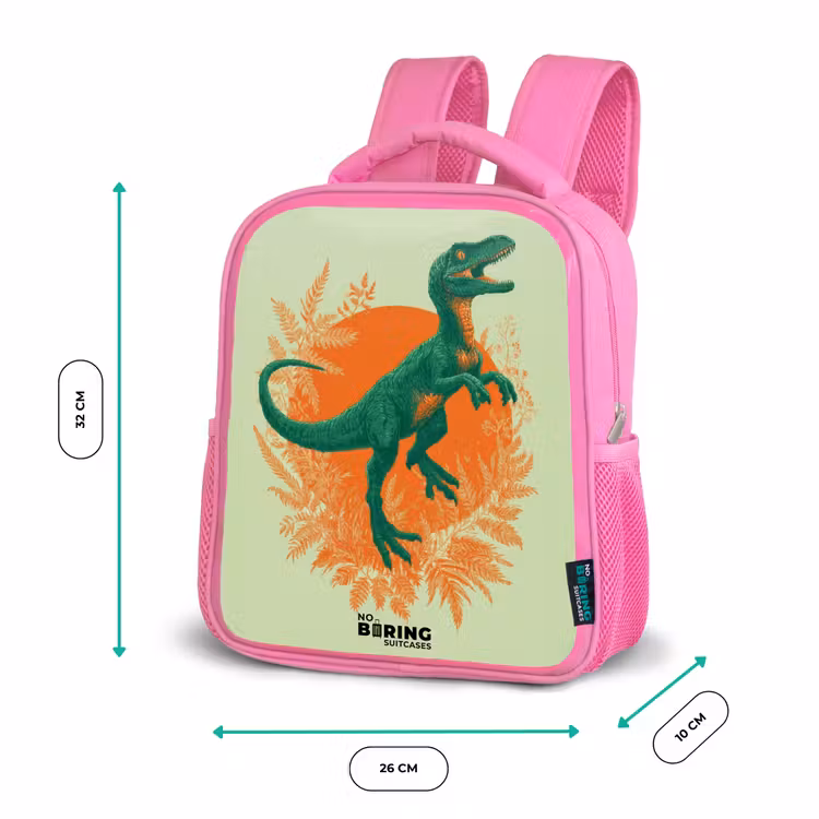 Sac à dos enfant - Rose - Dino - Nature - Vert — 3