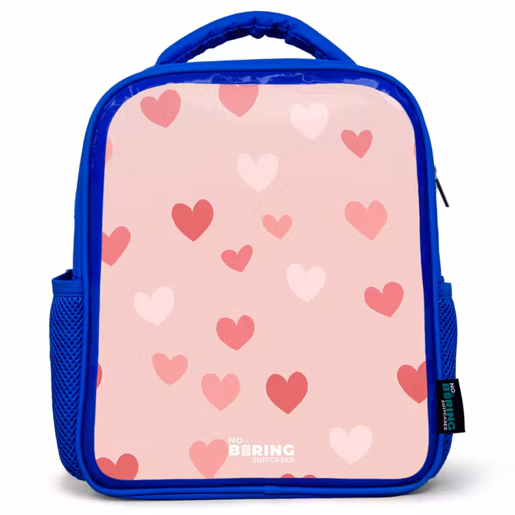 Sac à dos enfant - Bleu - Cœurs — 1