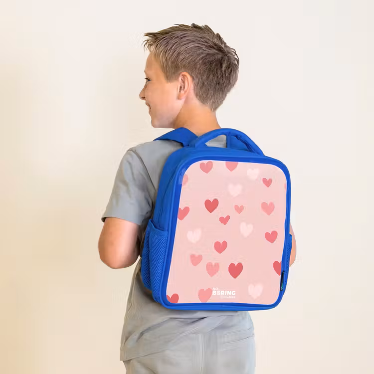Sac à dos enfant - Bleu - Cœurs — 2
