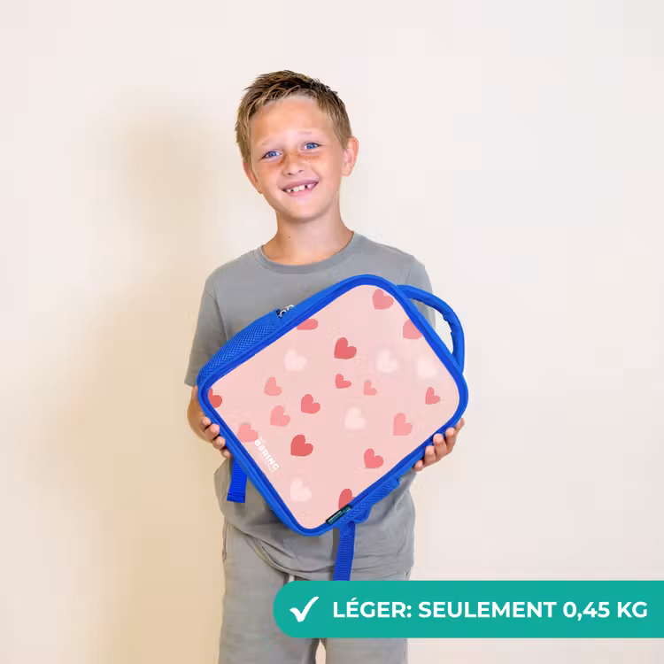 Sac à dos enfant - Bleu - Cœurs — 3