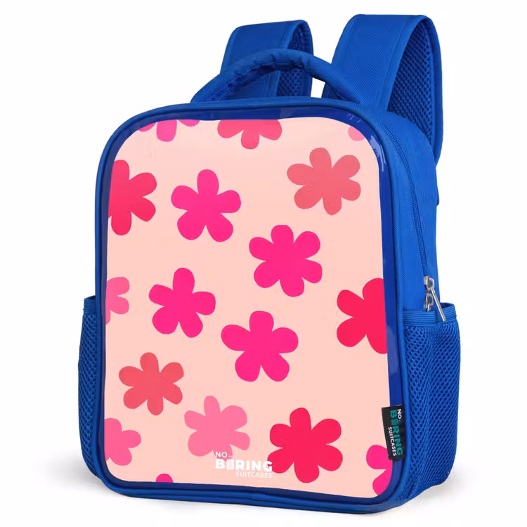 Sac à dos enfant - Bleu - Fleurs roses — 7