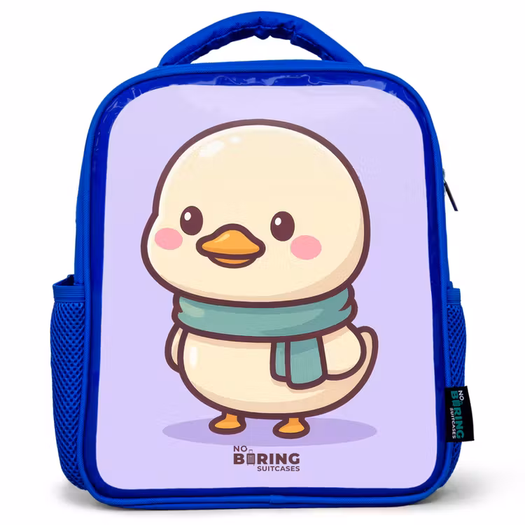 Sac à dos enfant - Bleu - Kawai - Canard - Echarpe — 1