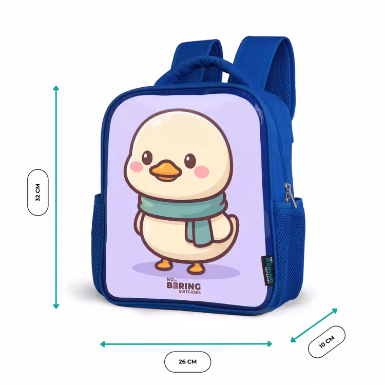 Sac à dos enfant - Bleu - Kawai - Canard - Echarpe — 6