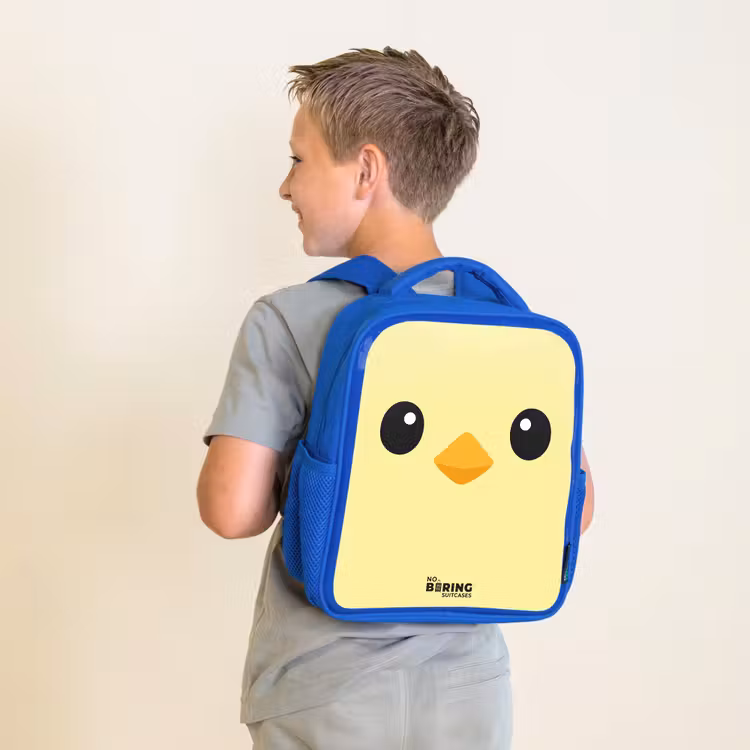 Sac à dos enfant - Bleu - Kawai - Chick - Jaune — 2
