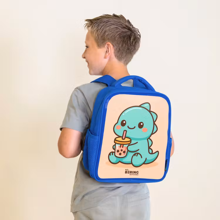 Sac à dos enfant - Bleu - Kawai - Dino - Bubbletea — 2