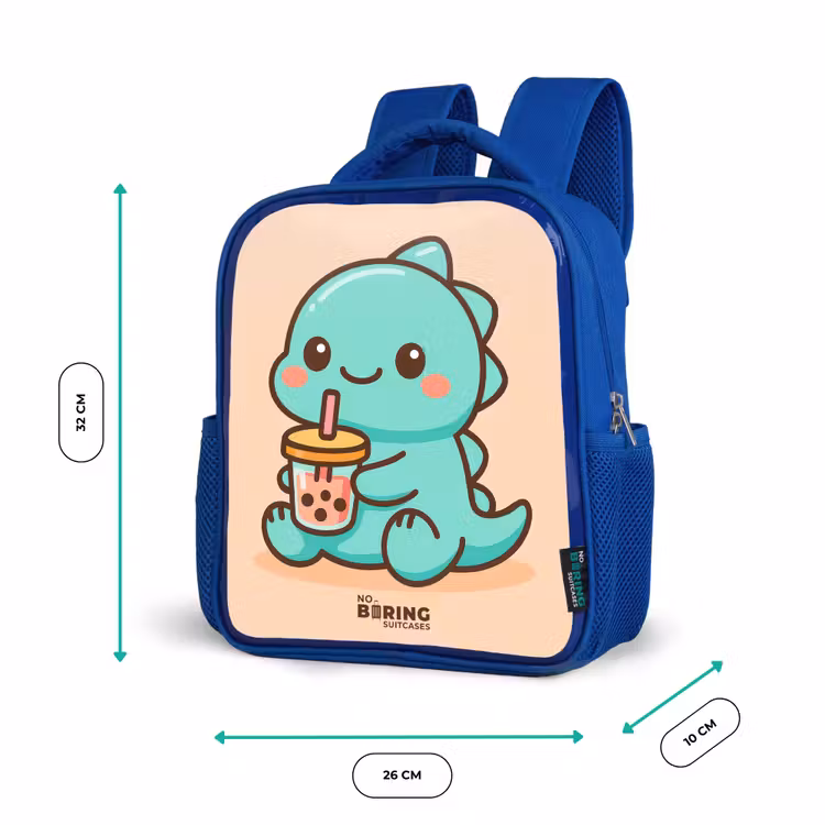 Sac à dos enfant - Bleu - Kawai - Dino - Bubbletea — 6