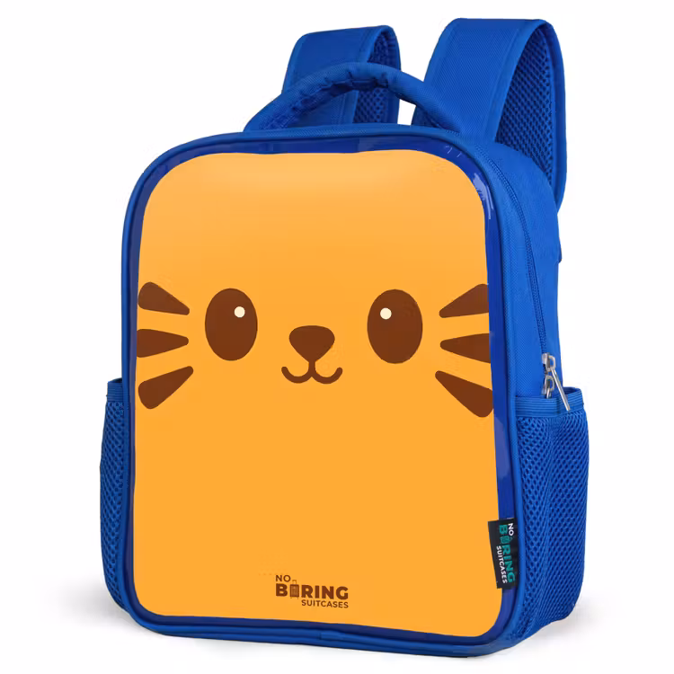 Sac à dos enfant - Bleu - Kawai - Tiger - Orange — 7