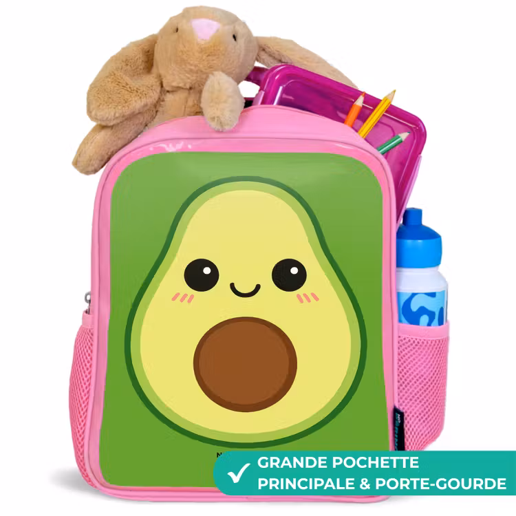 Sac à dos enfant - Rose - Kawai - Avocado - Vert — 2