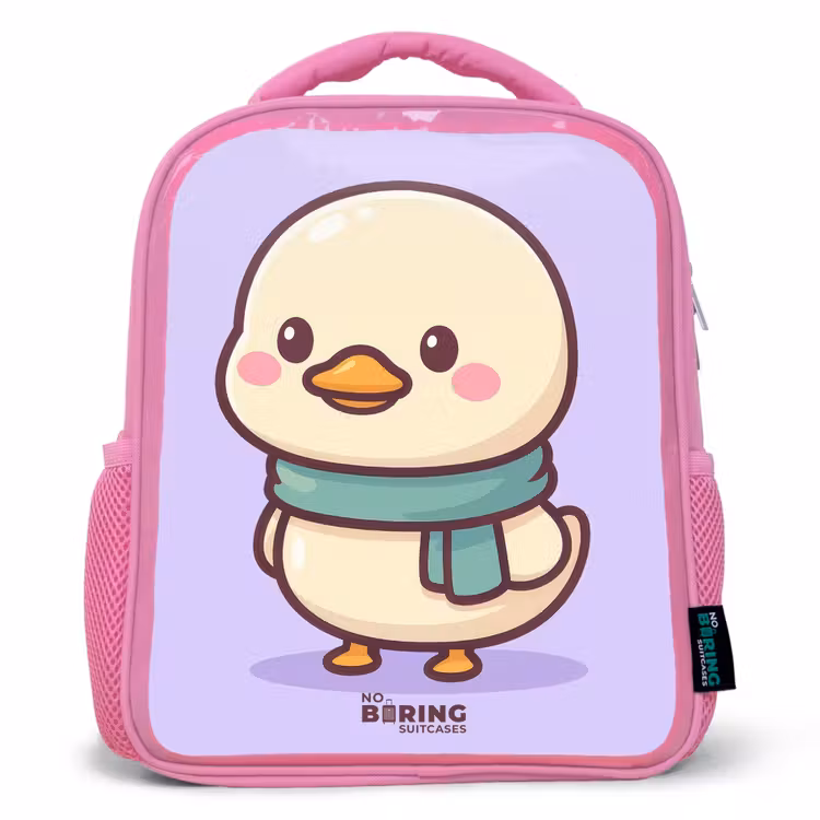 Sac à dos enfant - Rose - Kawai - Canard - Echarpe — 1