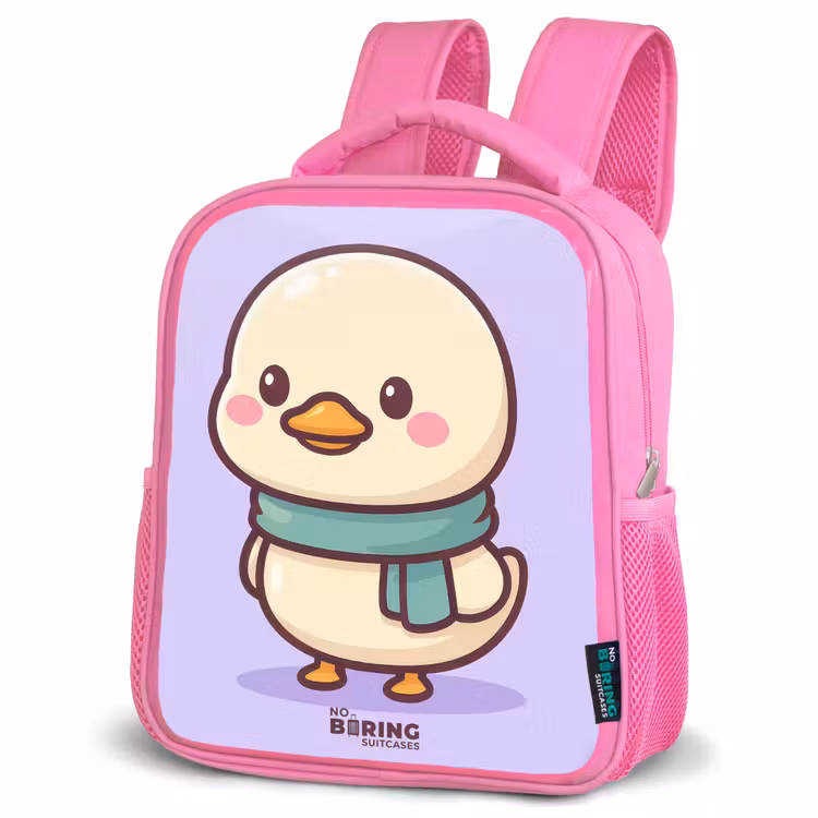Sac à dos enfant - Rose - Kawai - Canard - Echarpe — 4