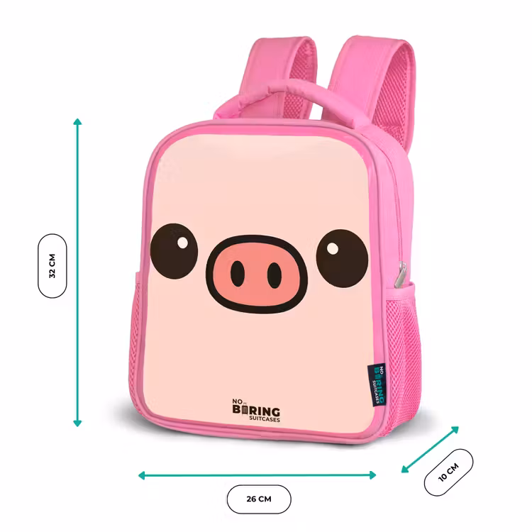 Sac à dos enfant - Rose - Kawai - Cochon - Rose — 3