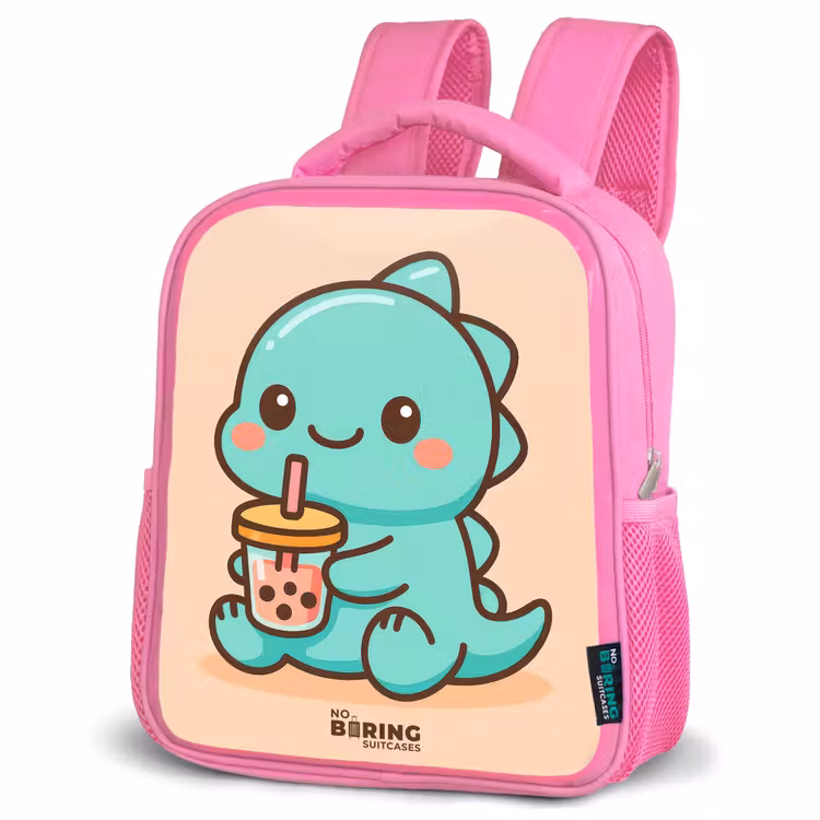 Sac à dos enfant - Rose - Kawai - Dino - Bubbletea — 4
