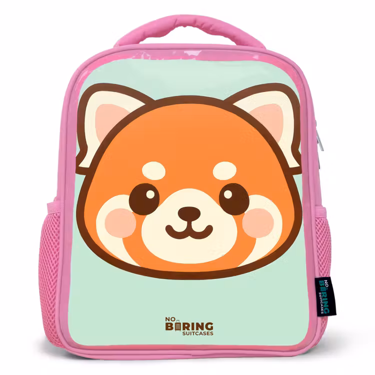 Sac à dos enfant - Rose - Kawai - Panda rouge - Vert — 1