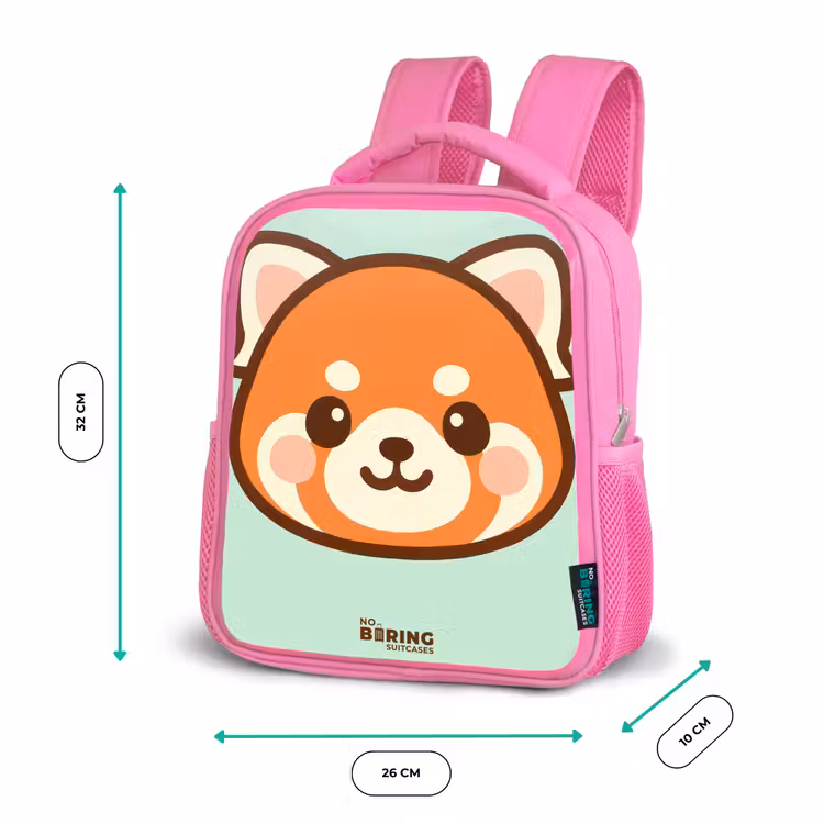 Sac à dos enfant - Rose - Kawai - Panda rouge - Vert — 3
