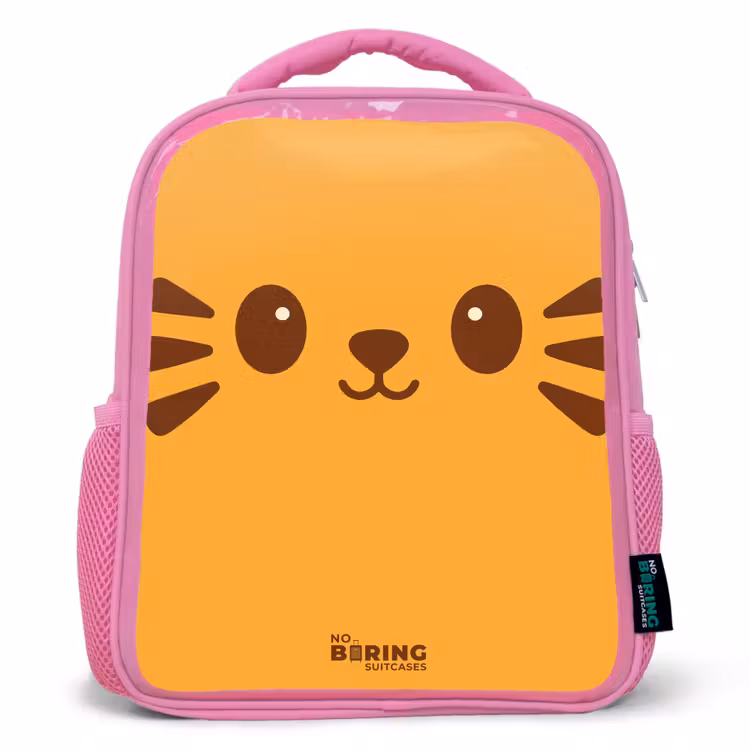 Sac à dos enfant - Rose - Kawai - Tiger - Orange — 1