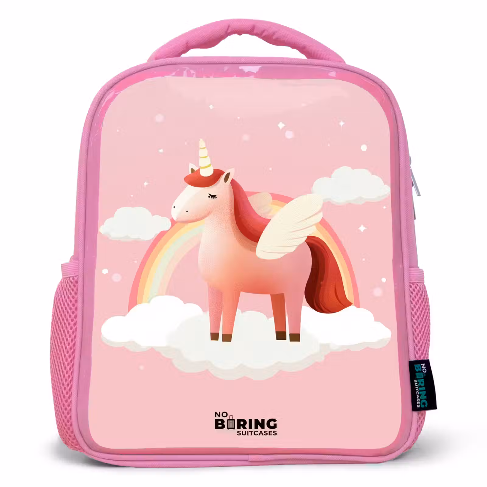 Sac à dos enfant - Rose - Licorne - Ailes - Rose - Arc-en-ciel — 1