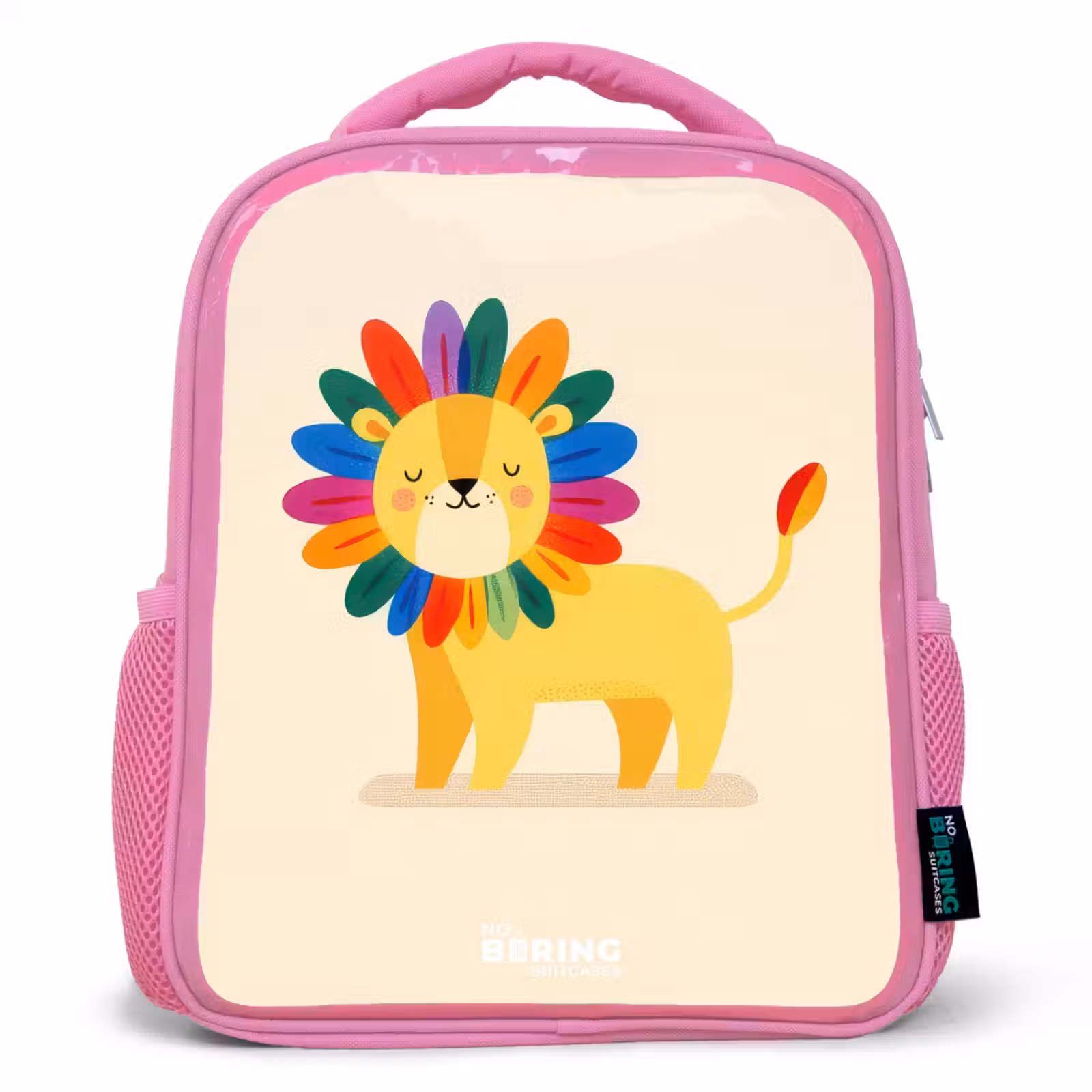 Sac à dos enfant - Rose - Lion - Crinière - Colorée — 1