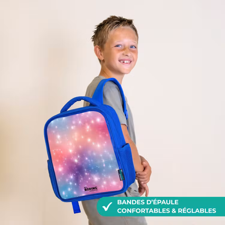 Sac à dos enfant - Bleu - Étoiles - Abstrait - Couleurs — 4