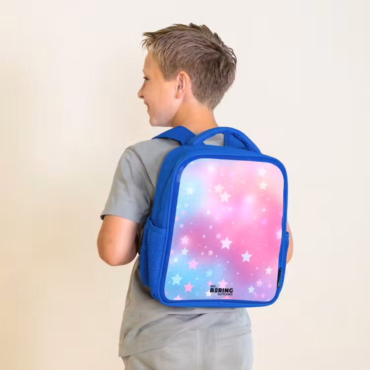 Sac à dos enfant - Bleu - Étoiles - Rose - Bleu — 2