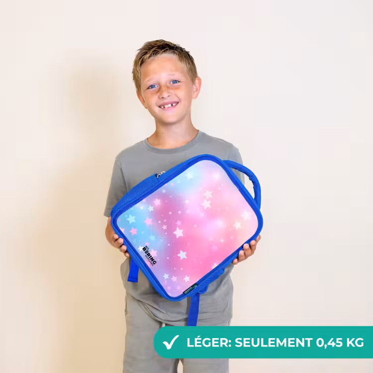 Sac à dos enfant - Bleu - Étoiles - Rose - Bleu — 3