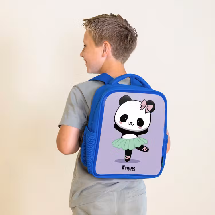 Sac à dos enfant - Bleu - Kawai - Ballet - Panda — 2