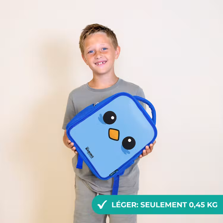 Sac à dos enfant - Bleu - Kawai - Oiseau - Bleu — 3