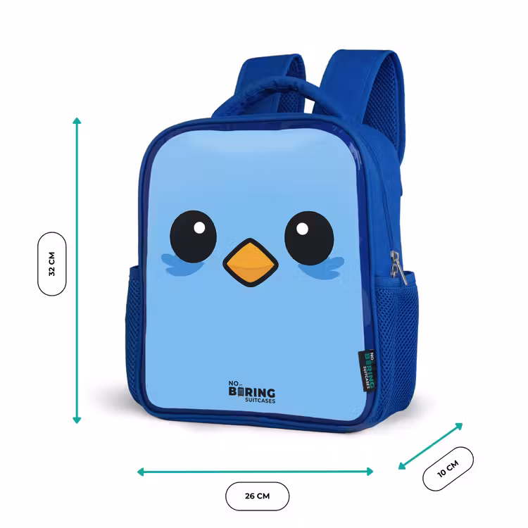 Sac à dos enfant - Bleu - Kawai - Oiseau - Bleu — 6