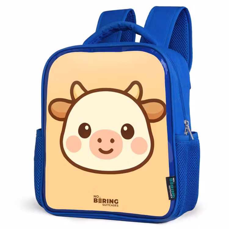 Sac à dos enfant - Bleu - Kawai - Vache - Marron — 7