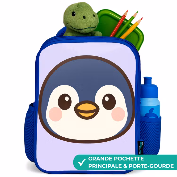 Sac à dos enfant - Bleu - Pingouin — 5