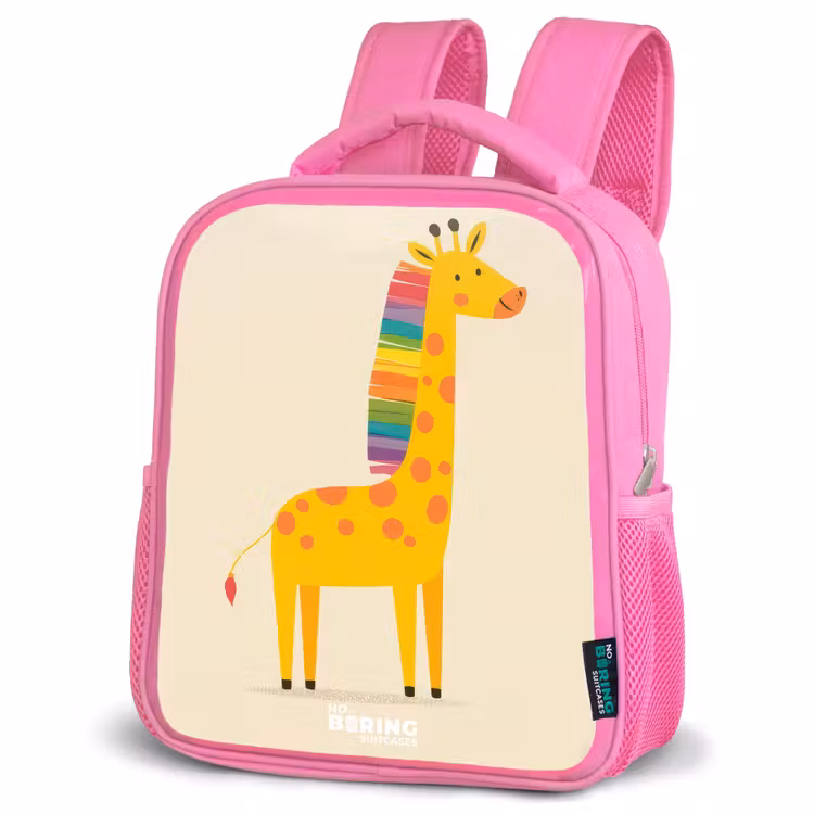Sac à dos enfant - Rose - Girafe - Animal - Coloré — 4