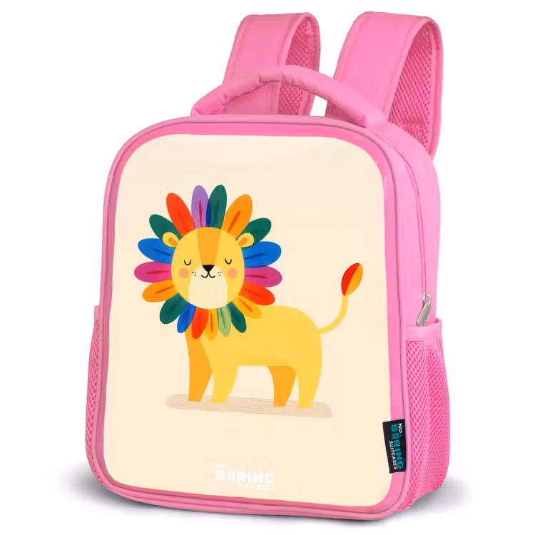 Sac à dos enfant - Rose - Lion - Crinière - Colorée — 4