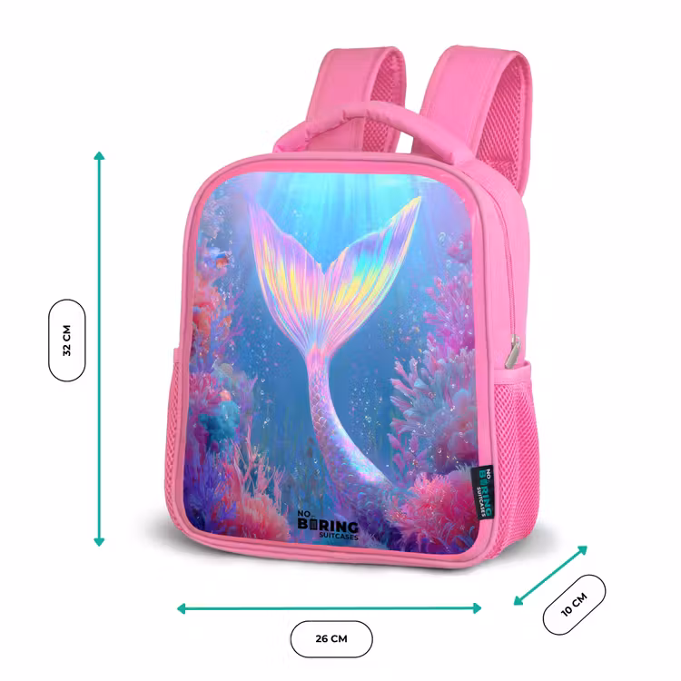 Sac à dos enfant - Rose - Sirène - Corail - Eau — 3