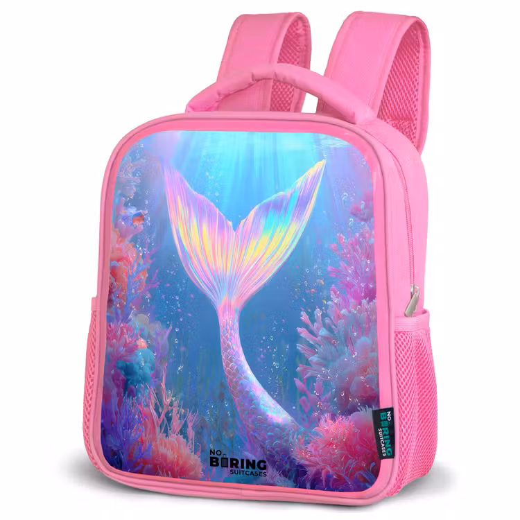 Sac à dos enfant - Rose - Sirène - Corail - Eau — 4